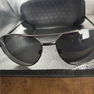 Westloop Governor DG1117 Gunmetal aviator Sunglasses w/case (8)